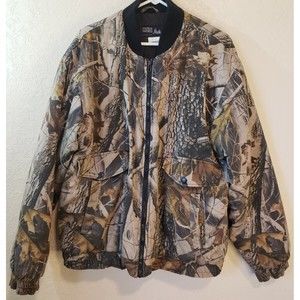 WFS Mens Element Gear RealTree Camo Hunting Jacket Size XL